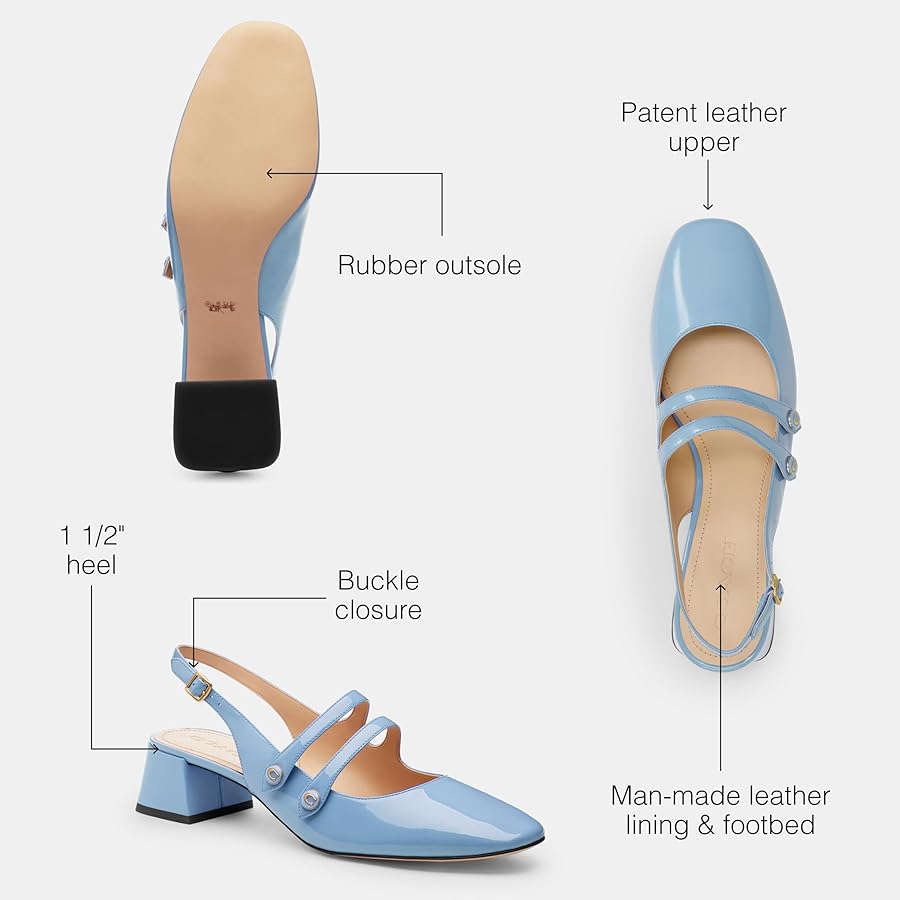 Amazon.com | Coach Winley Slingback Mary Jane, Charcoal Amazon.com | Coach Winley Slingback Mary Jane, Charcoal